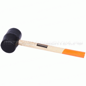 Киянка резиновая с деревянной ручкой 45 мм